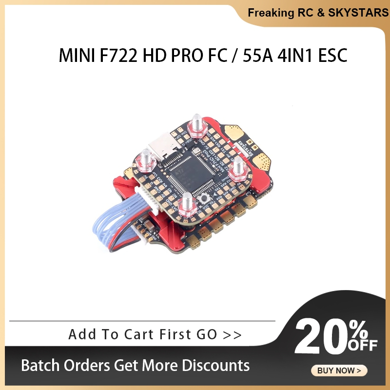 SKYSTARS 20×20 Mini Stack F722 - Foxeer Reaper F4 128K 65A Esc avis et prix
